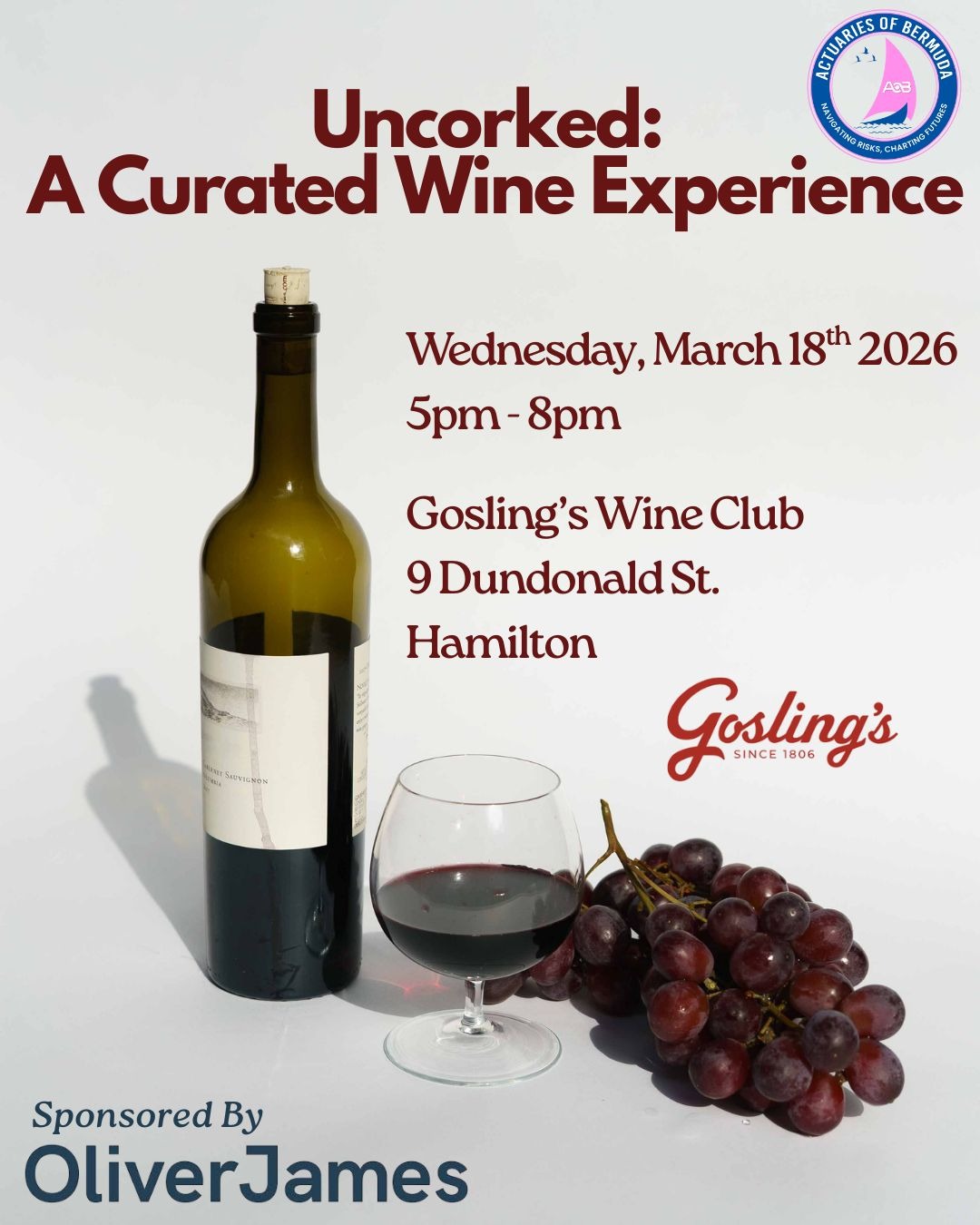 Uncorked: A Curated Wine Experience — Actuaries of Bermuda Event